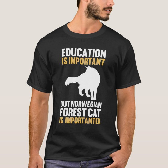 T-shirt Chat de forêt norvégienne (Devant)