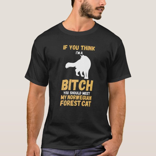 T-shirt Chat de forêt norvégienne (Devant)