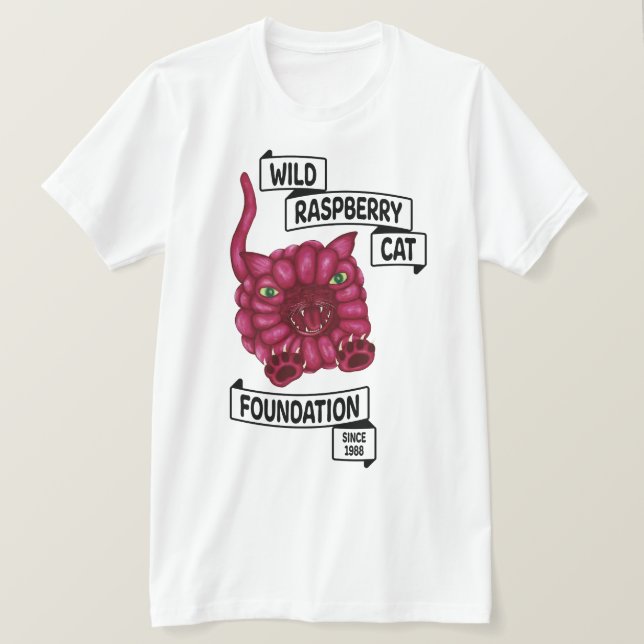 T-shirt Chat de framboise sauvage (Design devant)