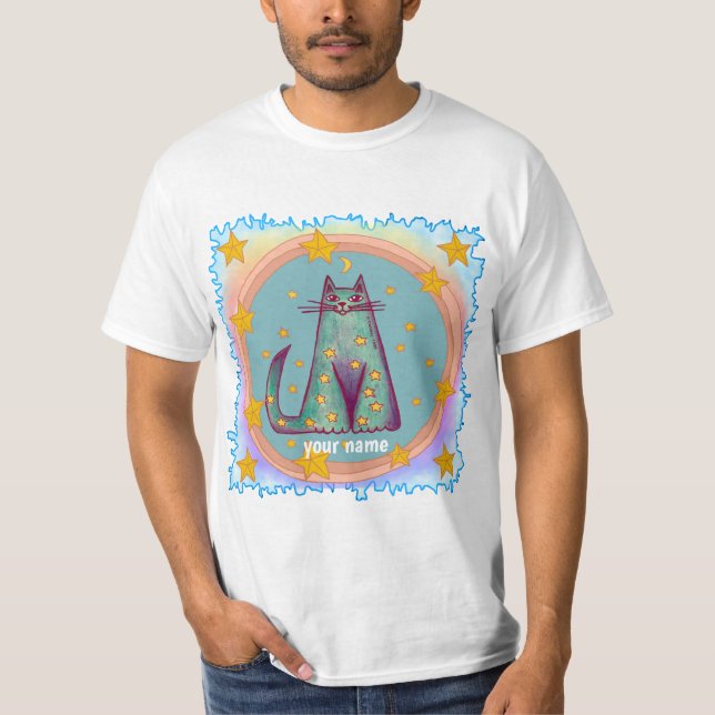T-shirt Chat de frontière  (Devant)