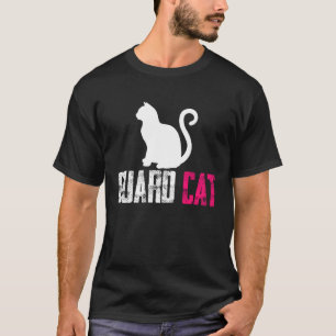 T-shirt Chat de garde Sécurité et Protéger Cadeau