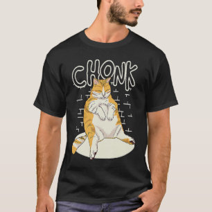 T-shirt Chat de graisse Chonk Échelle Chonky Chubby Kitten