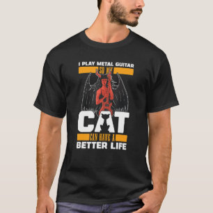 T-shirt Chat de guitare électrique Guitariste Guitare mé