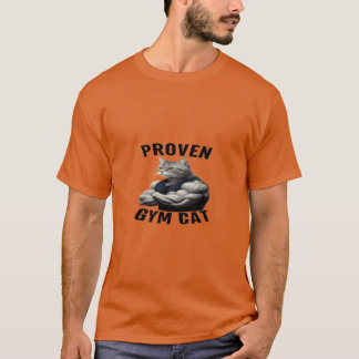 T-shirt CHAT DE GYM PROUVÉ Montrez vos gains avec cette hi