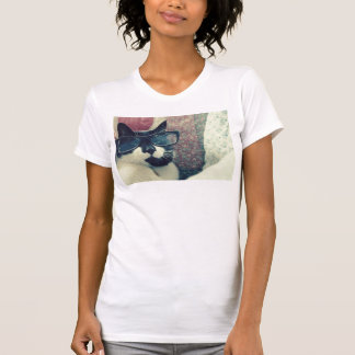 T-shirt chat de hippie