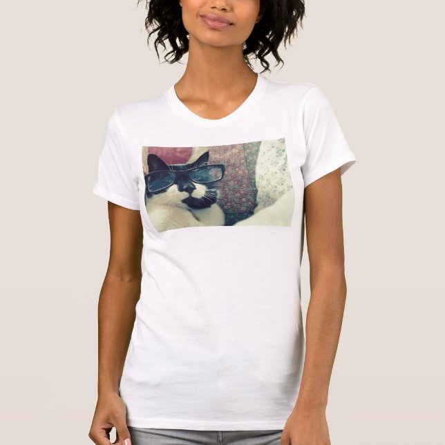 T-shirt chat de hippie (Devant)