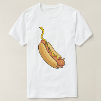 T-shirt Chat de hot dog