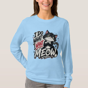 T-shirt Chat de joueur Manger Dormir Jouer Miaou