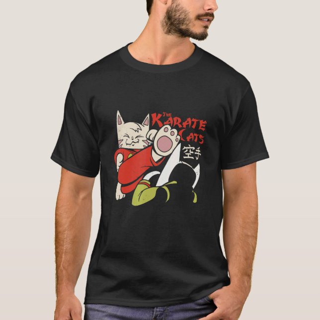 T-shirt Chat de karaté (Devant)