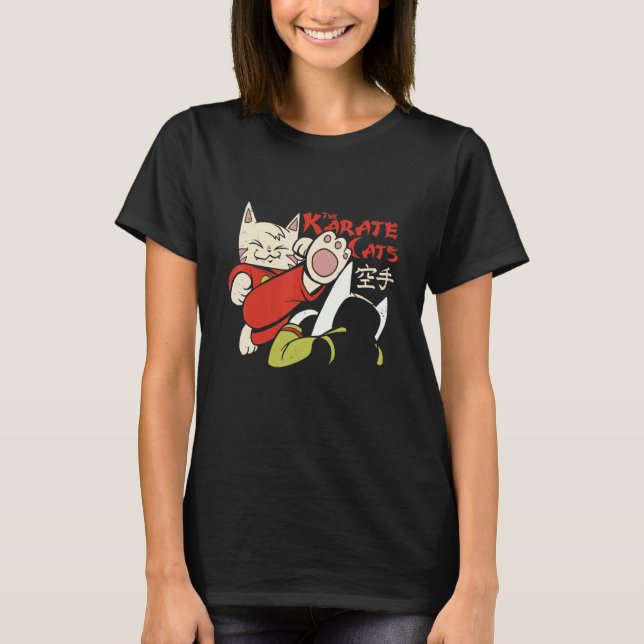 T-shirt Chat de karaté drôle combattant de chaton Combatta (Devant)