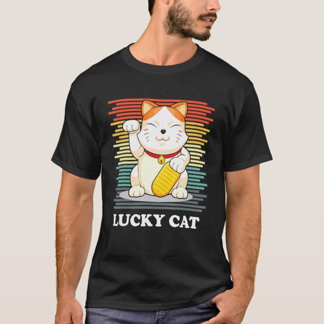 T-shirt Chat de la Chance Maneki Neko (Devant)