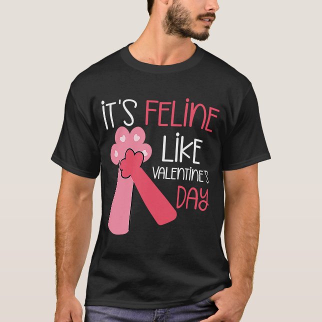 T-shirt Chat de la Saint-Valentin Chaton Propriétaire Mign (Devant)