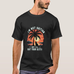 T-shirt Chat de l'arbre à noix de coco Je ne suis pas haït
