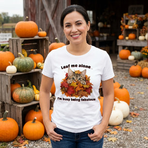 T-shirt Chat de l'automne drôle et fabuleux