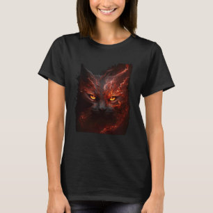 T-shirt Chat de l'enfer Chat satanique Chat méchant Chat M
