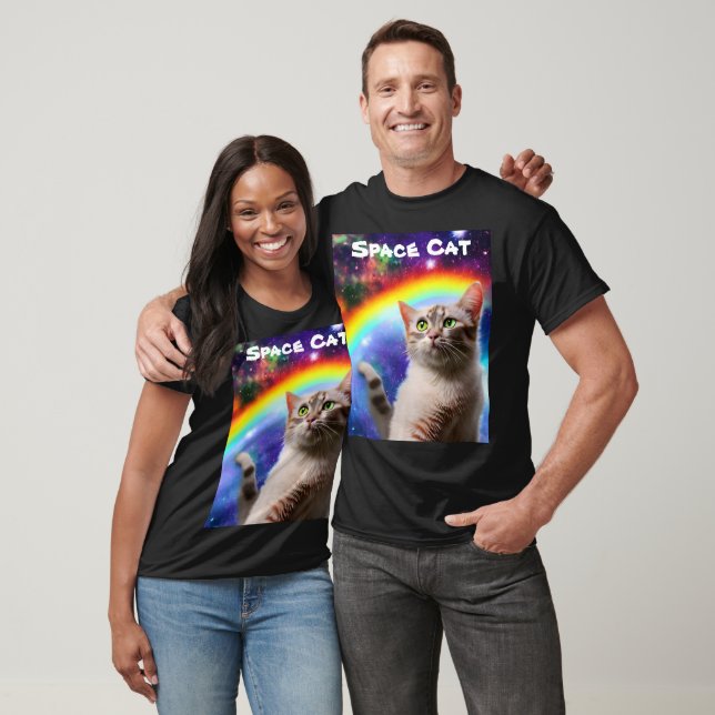T-shirt Chat de l'espace (Unisexe)