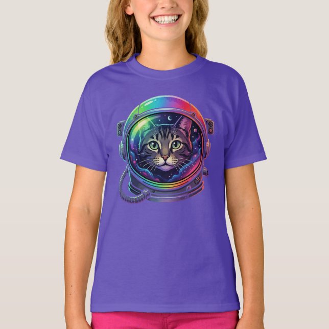 T-shirt Chat de l'espace (Devant)