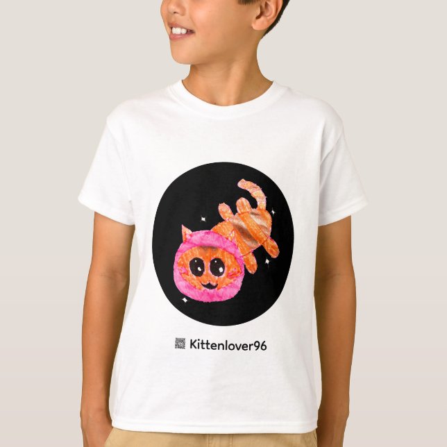 T-Shirt chat de l'espace (Devant)
