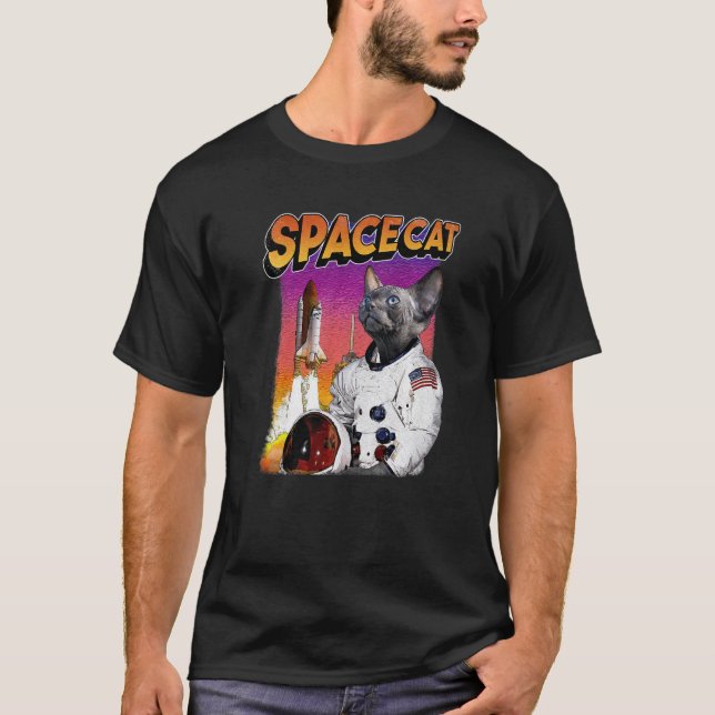 T-shirt Chat de l'espace Astronaute Chat Mème Catstronaute (Devant)