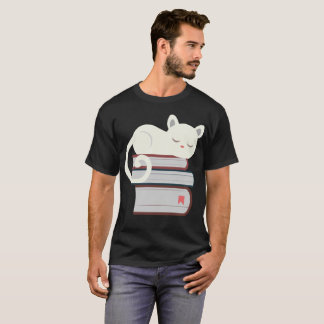 T-shirt Chat de livre