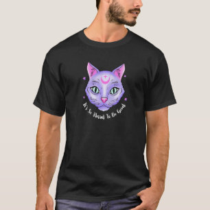 T-shirt Chat de lune mystique du Boho céleste
