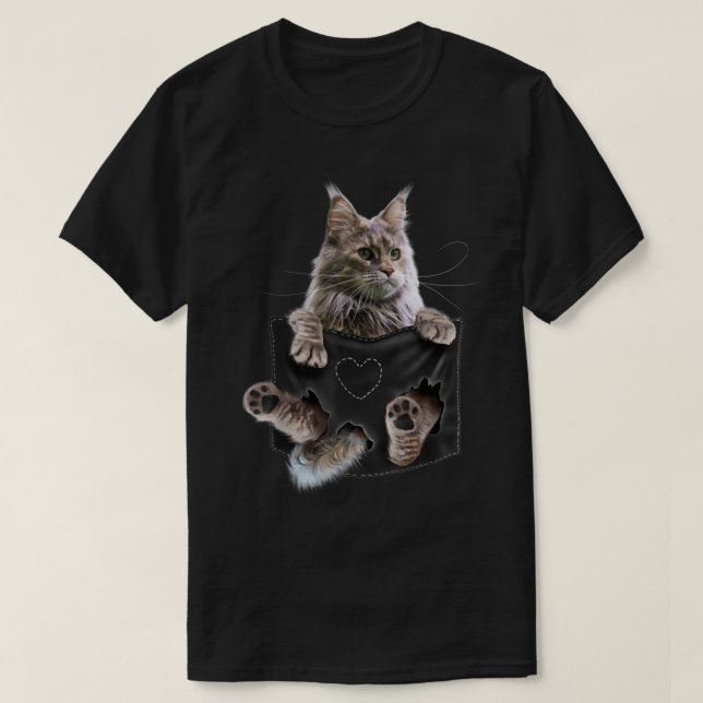 T-shirt Chat de Maine  (Design devant)