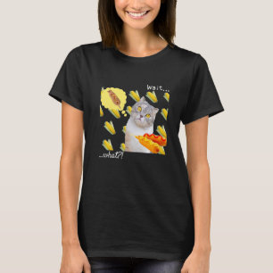 T-shirt Chat de maïs Chat de corn dog Humour de chat Att