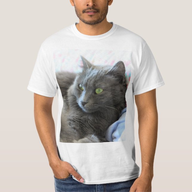 T-shirt Chat de Nebelung (Devant)