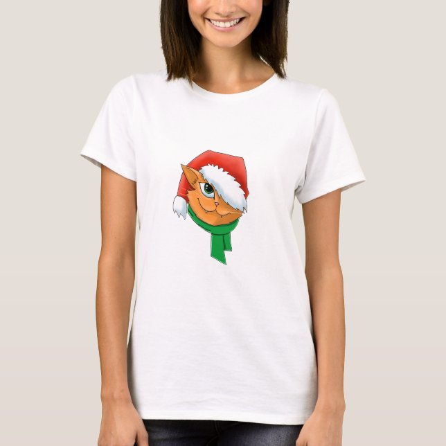 T-shirt Chat de Noël (Devant)