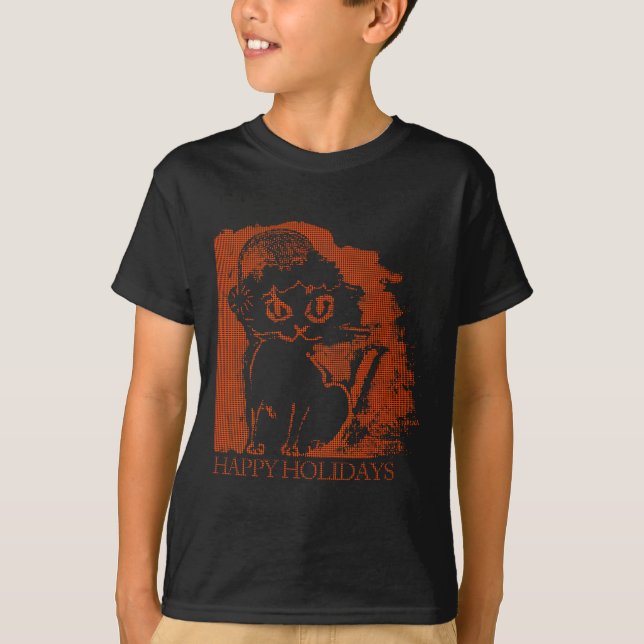 T-shirt Chat de Noël  (Devant)