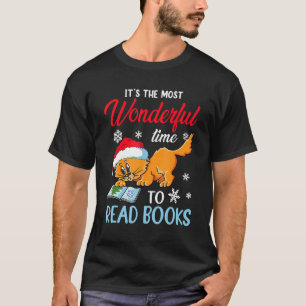T-shirt Chat de Noël avec chapeau de Père Noël pour hommes