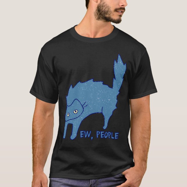 T-shirt Chat de Noël drôle Ew personnes amateurs de chat f (Devant)