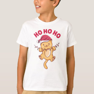 T-shirt Chat de Noël Ho Ho