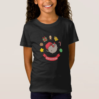 T-Shirt chat de Noël, kawaii, mignoni, anime, amour,