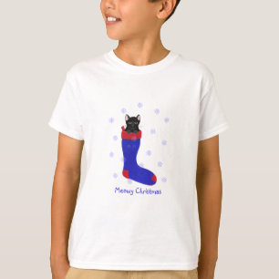 T-shirt Chat de Noël, Meowy Christmas, chemises