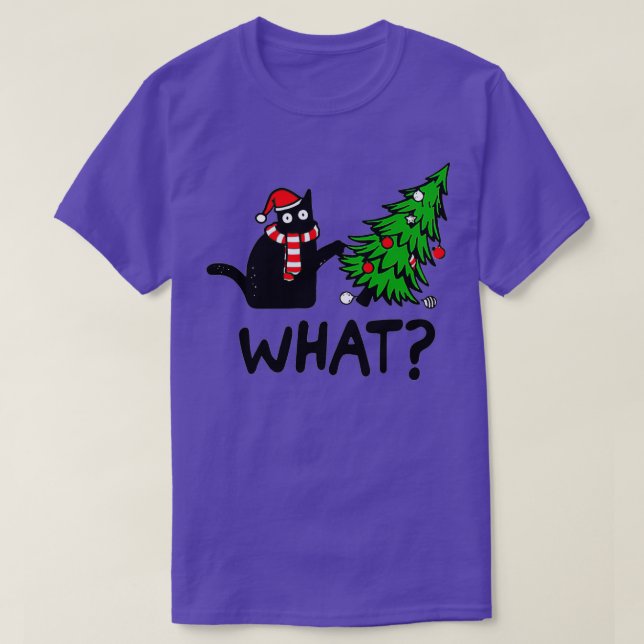 T-shirt Chat de Noël Quoi (Design devant)
