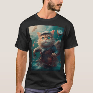 T-shirt Chat de pêche