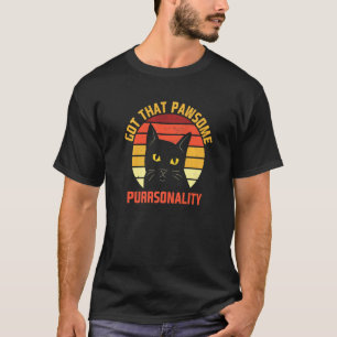 T-shirt Chat de personnalité géniale Citation Motivation C