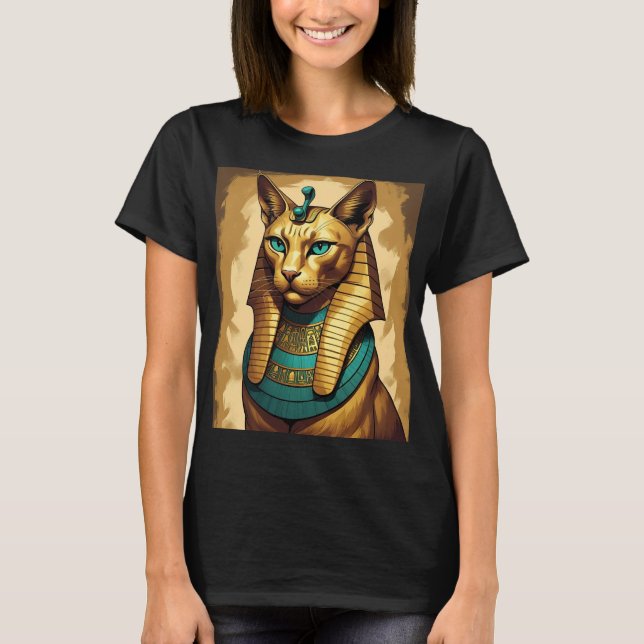 T-shirt Chat de Pharaon égyptien antique (Devant)