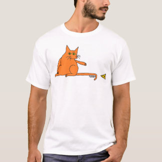 T-shirt Chat de pizza