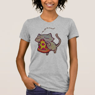 T-shirt Chat de pizza !