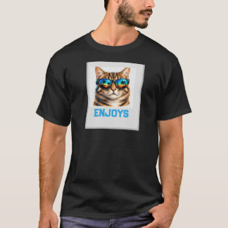 T-shirt Chat de plage
