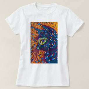 T-shirt Chat de plume de paon, Louis Wain