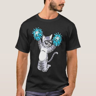 T-shirt Chat de pom-pom girl Flyer de cheerleading Cheerle