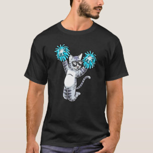 T-shirt Chat de pom-pom girl Flyer de cheerleading Cheerle