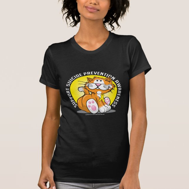 T-shirt Chat de prévention de suicide (Devant)