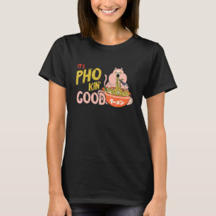 T-shirt Chat de punition de nourriture Pho Bol de nourritu