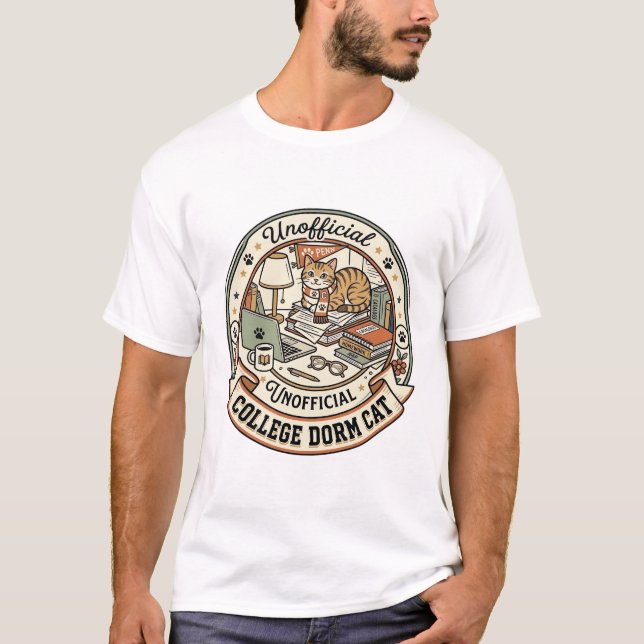 T-shirt Chat de résidence universitaire Chat de résidence  (Devant)