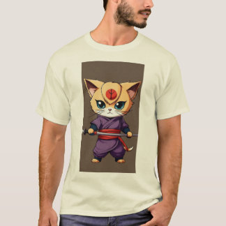 T-shirt Chat de rêve brun : Fierce adorable