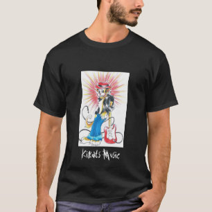 T-shirt chat de rockabilly en couleurs, musique de Kilkats